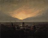 Caspar David Friedrich Wall Art - Moonrise by the Sea